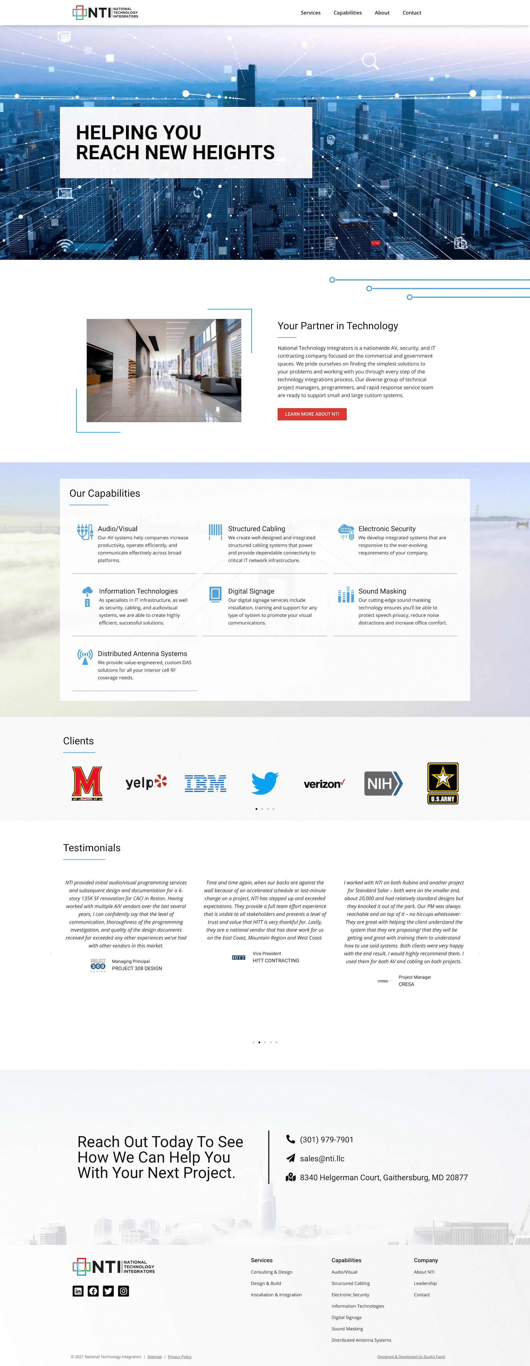 National Technology Integrators 4 NTI Current Website